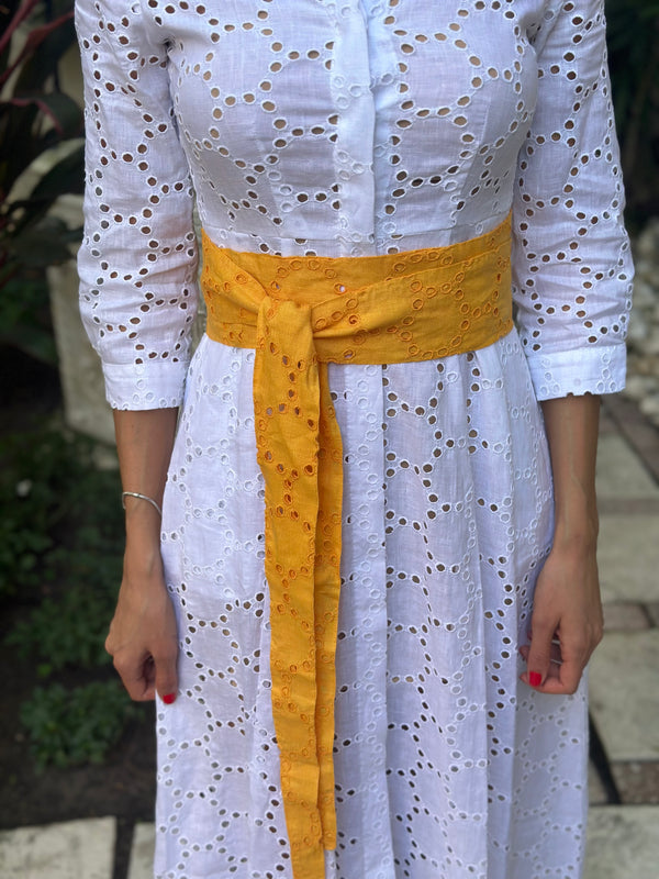 Eyelet Linen Belt by Marina St Barth from Marina St Barth