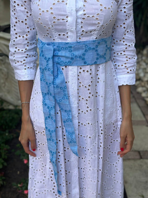 Eyelet Linen Belt by Marina St Barth from Marina St Barth