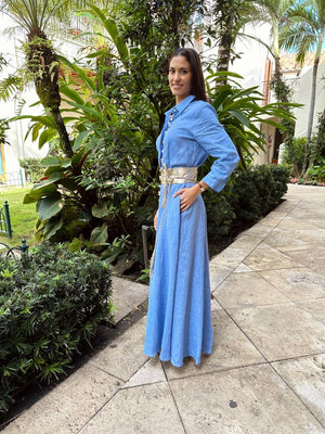 Shirt Dress Long Linen Solid by Marina St Barth from Marina St Barth