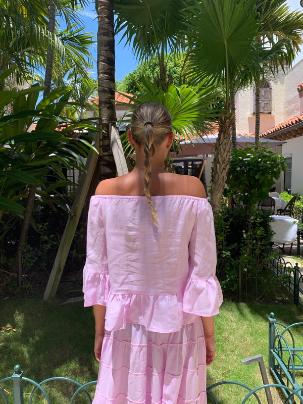 Bolero El Scollo Linen Top by Marina St Barth from Marina St Barth