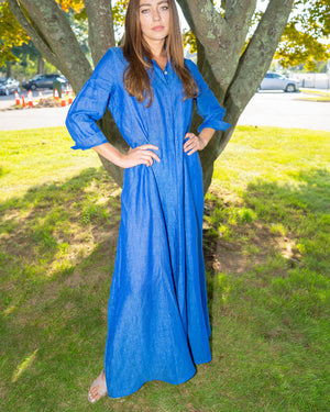 Shirt Dress Long Linen Solid by Marina St Barth from Marina St Barth