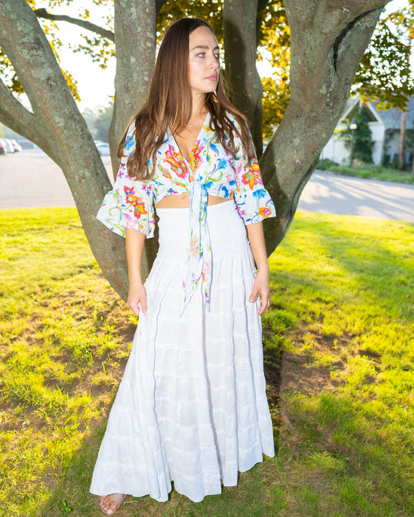 Bolero Nodo Centrale Linen Top by Marina St Barth from Marina St Barth