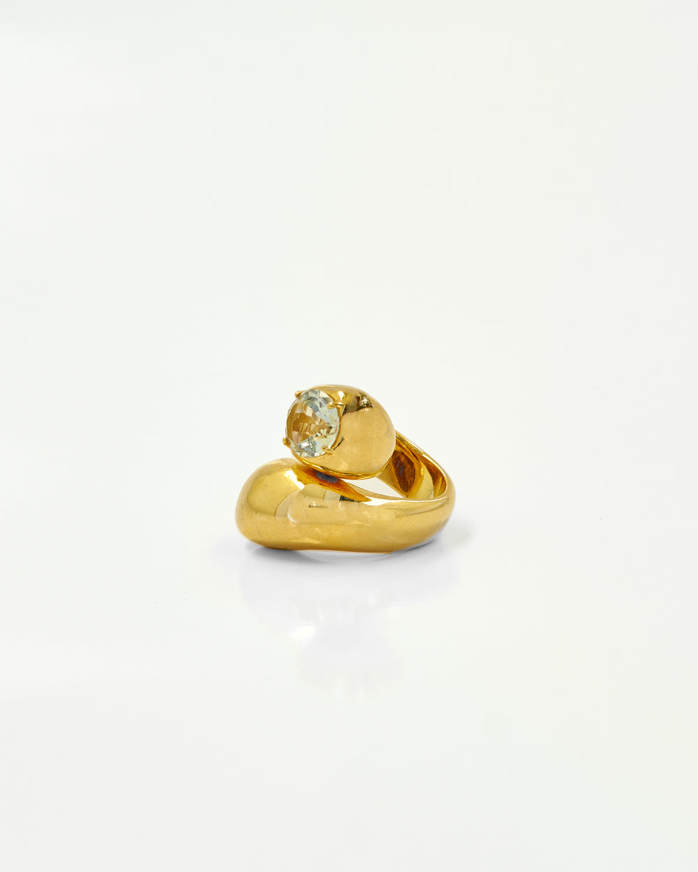 Tay Cabochon Aquamarine Set Suzanne Ring by Tay from Marina St Barth