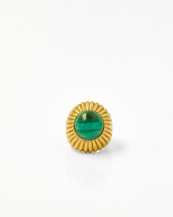 Tay Malachite Set Begum Ring by Tay from Marina St Barth