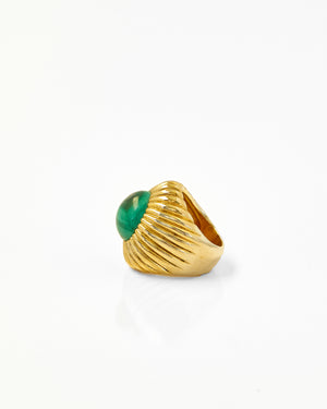 Tay Malachite Set Begum Ring by Tay from Marina St Barth