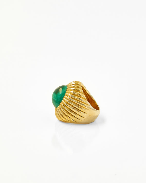 Tay Malachite Set Begum Ring by Tay from Marina St Barth