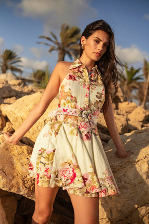 Hemant & Nandita Sama Belt Short Dress by Hemant & Nandita from Marina St Barth