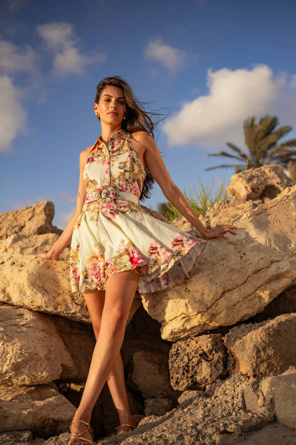 Hemant & Nandita Sama Belt Short Dress by Hemant & Nandita from Marina St Barth