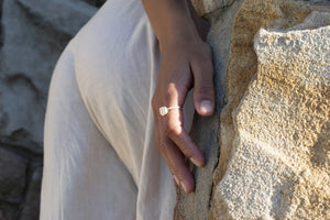 Rose Quartz Stackable Ring by Lassanai from Marina St Barth