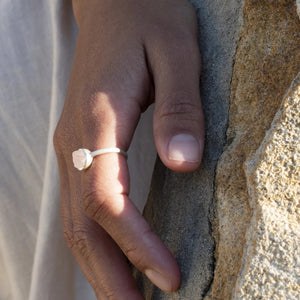 Rose Quartz Stackable Ring by Lassanai from Marina St Barth