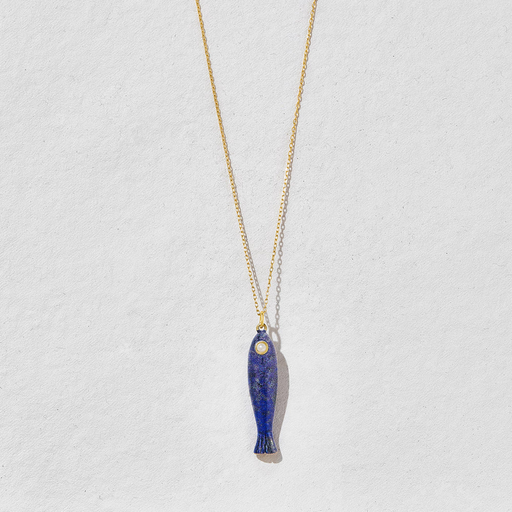 Dory Blue Fish Necklace by Ashiana from Marina St Barth