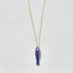 Dory Blue Fish Necklace by Ashiana from Marina St Barth