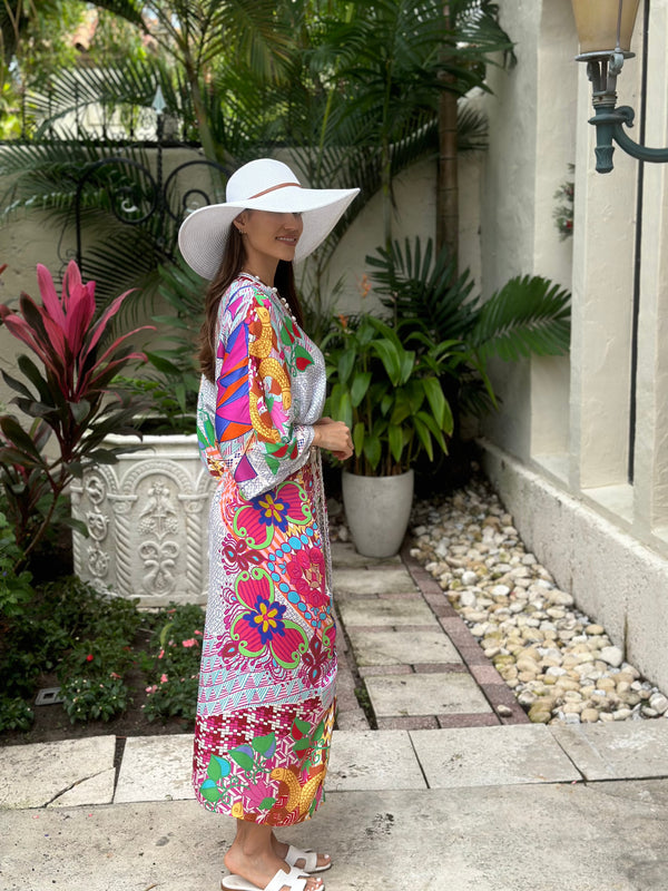 Me 369 Sophia Rangoli Kimono Dress by Me 369 from Marina St Barth