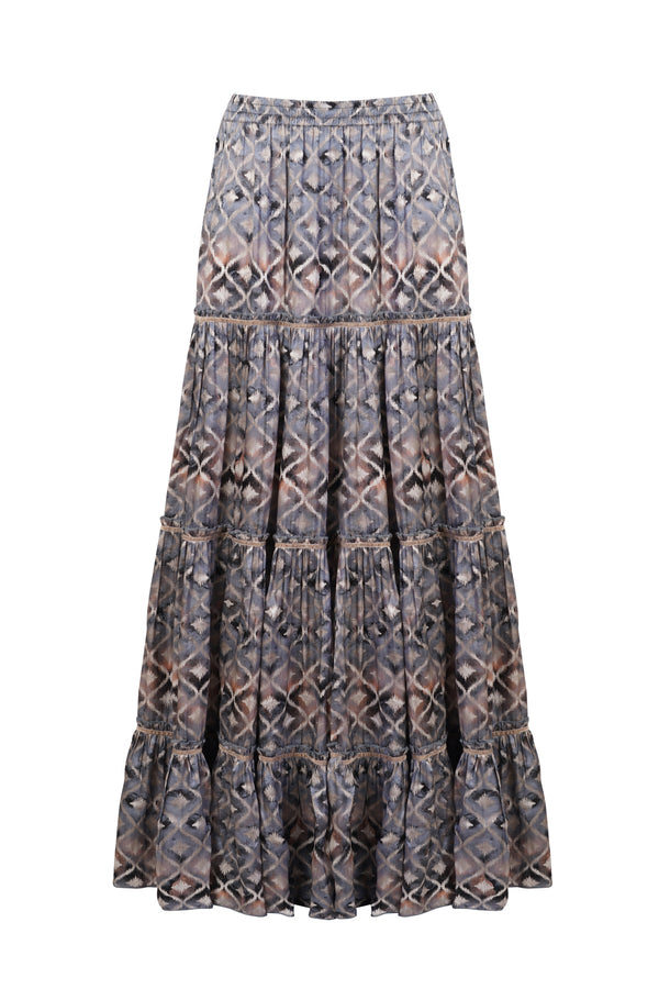 Marlea Marine Maxi Skirt Silk by Marlea from Marina St Barth