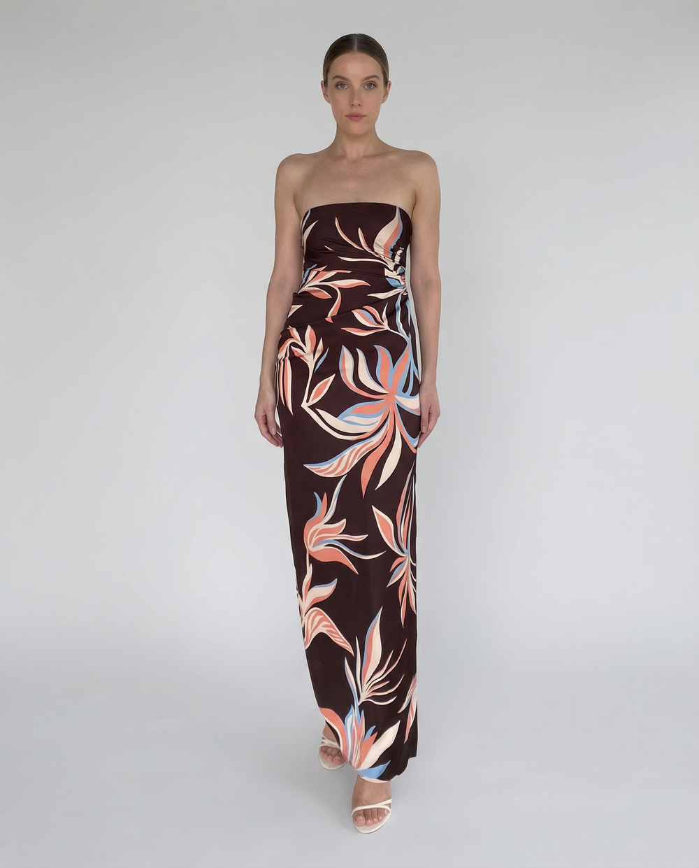 Fern Tube Ruched Maxi Dress by Rococo & Sand from Marina St Barth