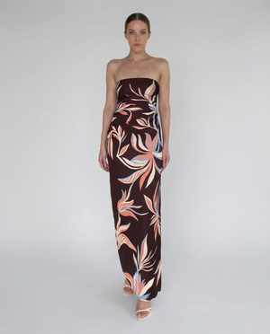 Fern Tube Ruched Maxi Dress by Rococo & Sand from Marina St Barth