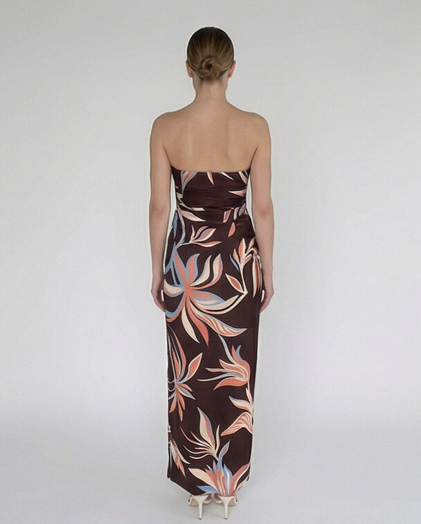 Fern Tube Ruched Maxi Dress by Rococo & Sand from Marina St Barth