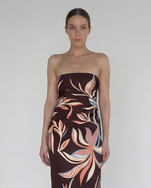 Fern Tube Ruched Maxi Dress by Rococo & Sand from Marina St Barth