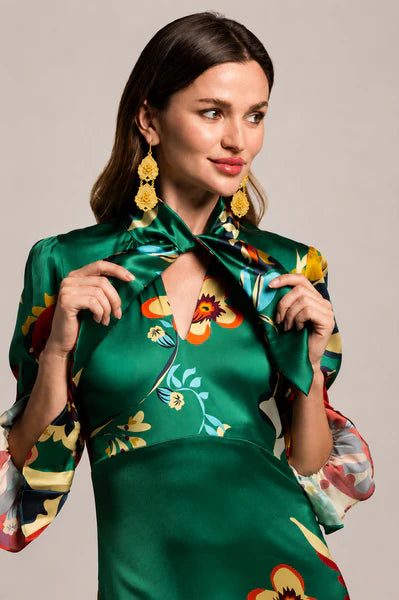 Golden Fleur Earrings by Trisha paterson from Marina St Barth