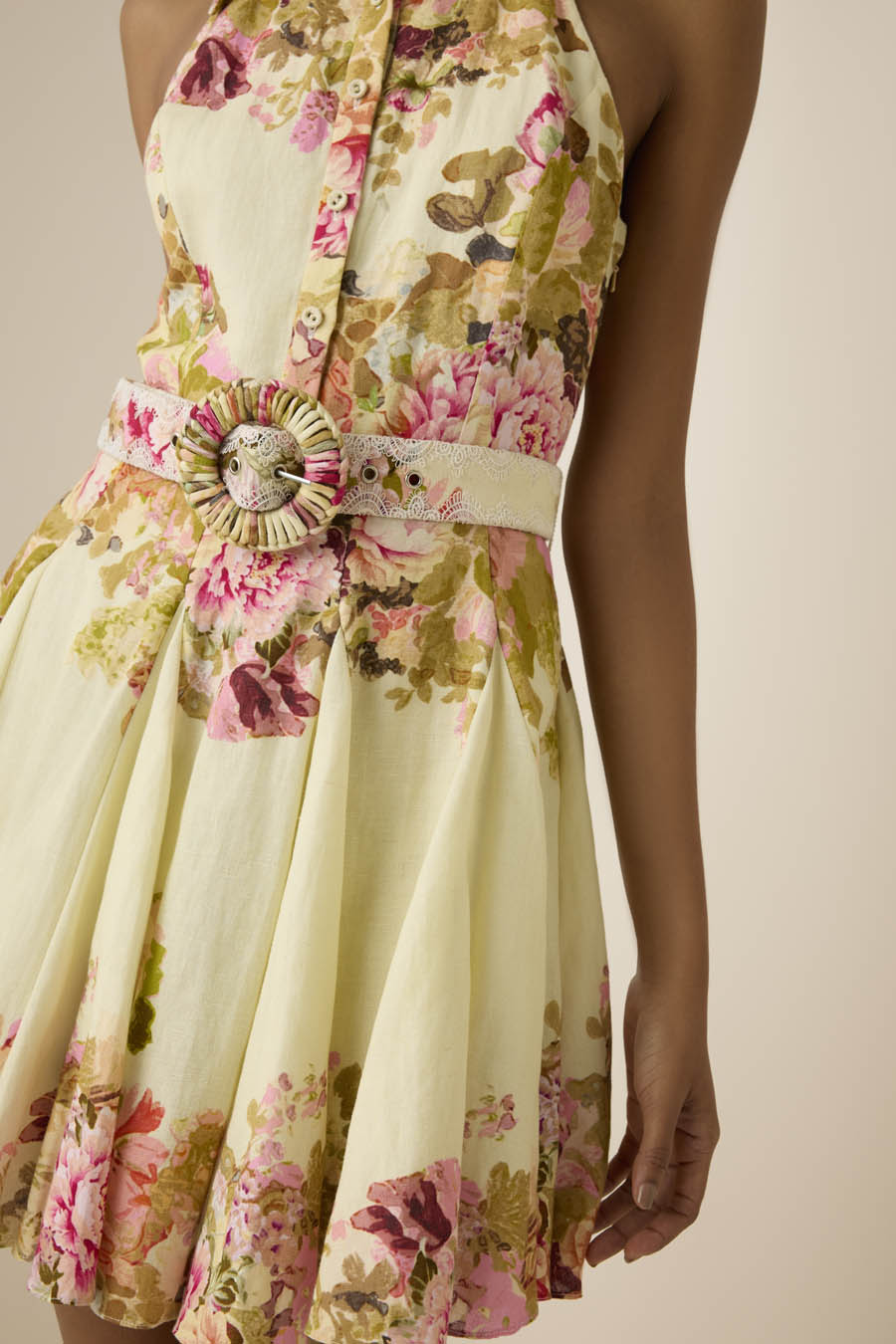 Hemant & Nandita Sama Belt Short Dress by Hemant & Nandita from Marina St Barth