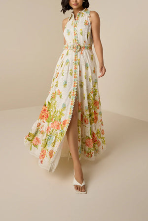 Hemant & Nandita Dhun Long Shirt Dress W/B by Hemant & Nandita from Marina St Barth