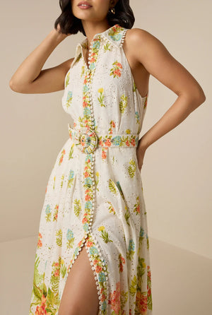 Hemant & Nandita Dhun Long Shirt Dress W/B by Hemant & Nandita from Marina St Barth