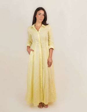 Shirt Dress Long Linen Solid by Marina St Barth from Marina St Barth
