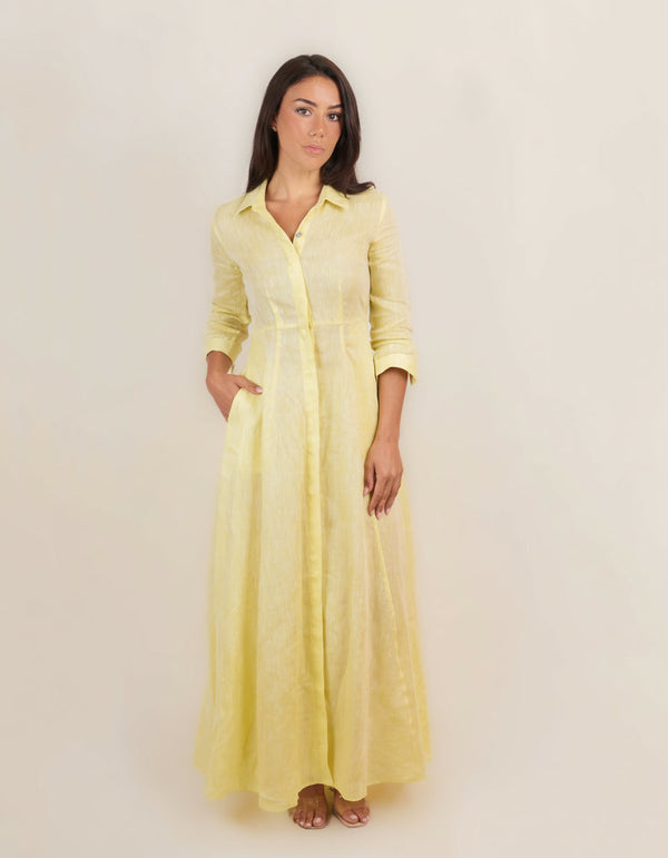 Shirt Dress Long Linen Solid by Marina St Barth from Marina St Barth