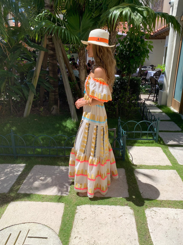 Greek  Off Shoulder Dress by Nema from Marina St Barth