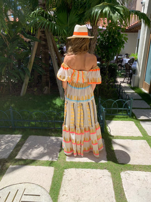 Greek  Off Shoulder Dress by Nema from Marina St Barth