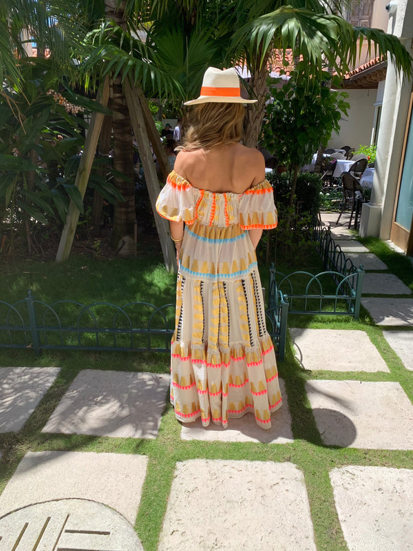 Greek  Off Shoulder Dress by Nema from Marina St Barth