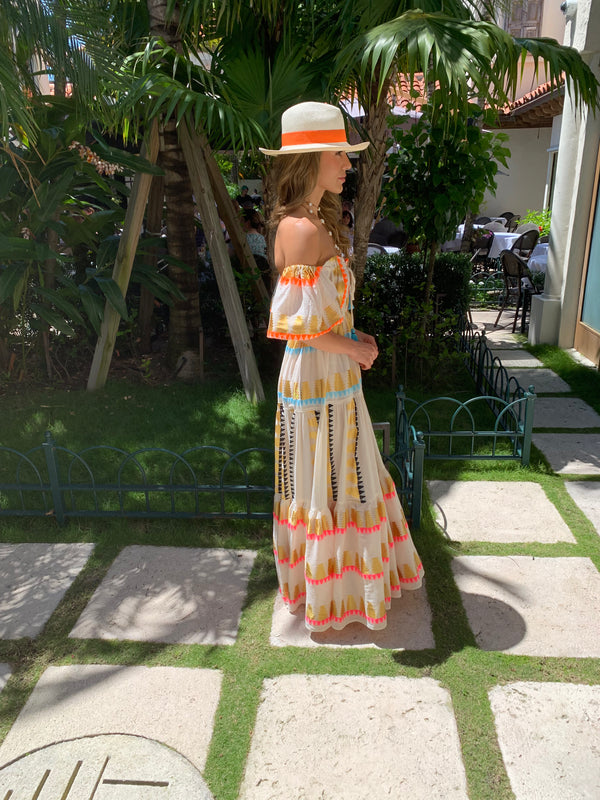 Greek  Off Shoulder Dress by Nema from Marina St Barth