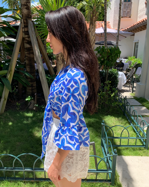 Bolero Nodo Centrale Linen Top by Marina St Barth from Marina St Barth