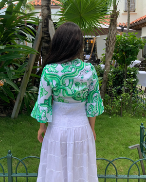 Bolero Nodo Centrale Linen Top by Marina St Barth from Marina St Barth