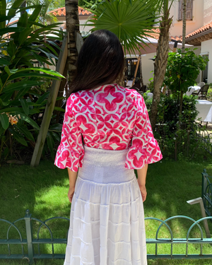 Bolero Nodo Centrale Linen Top by Marina St Barth from Marina St Barth