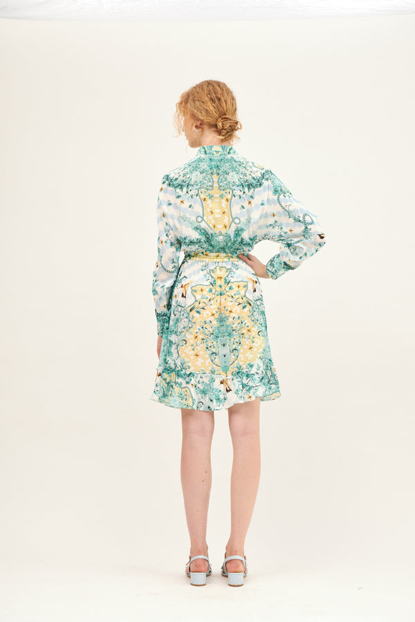 Kore’ Short dress long sleeves with ruffle by Kore from Marina St Barth