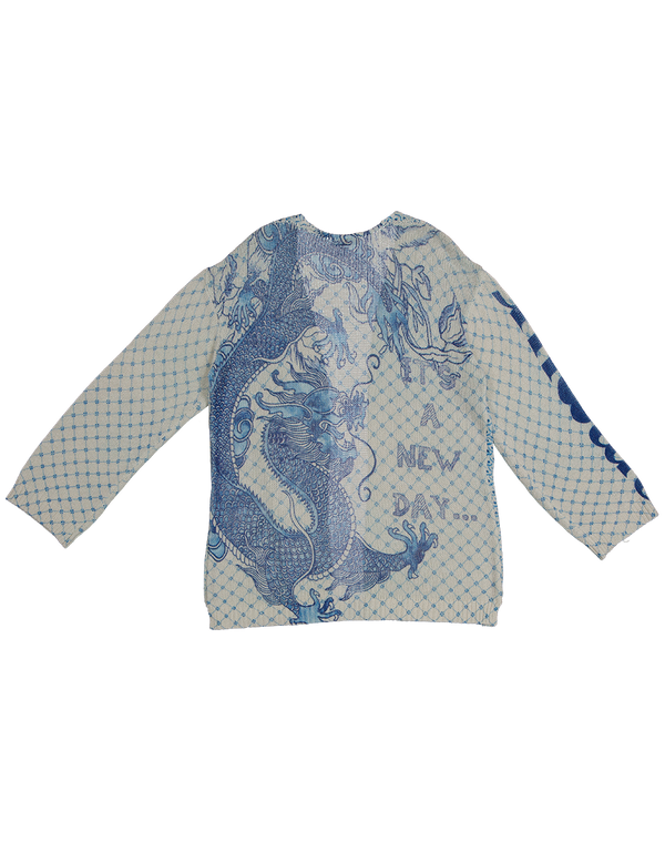 Me369 Victoria Amalfi Linen Printed Cardigan by Me 369 from Marina St Barth