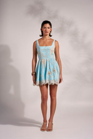 Waimari Lamai Mini Dress Blue by Waimari from Marina St Barth