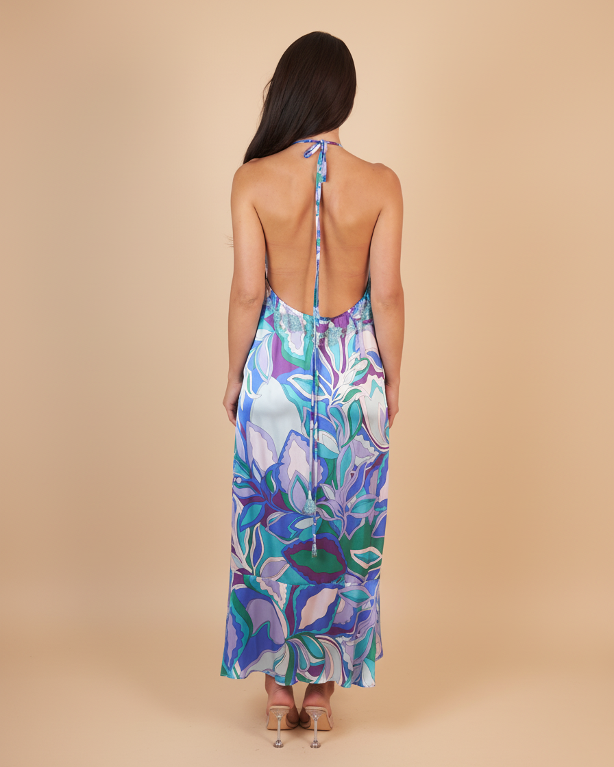 Vanita Rosa  Long Dress Nana Silk