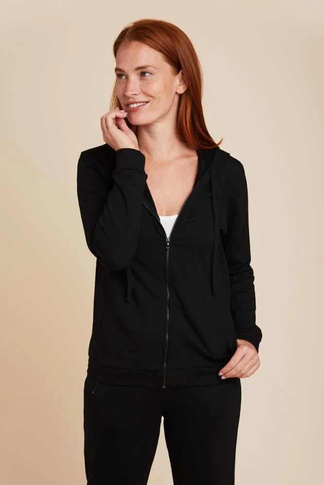 Majestic French Terry Zip Front Hoodie by Majestic Filature from Marina St Barth