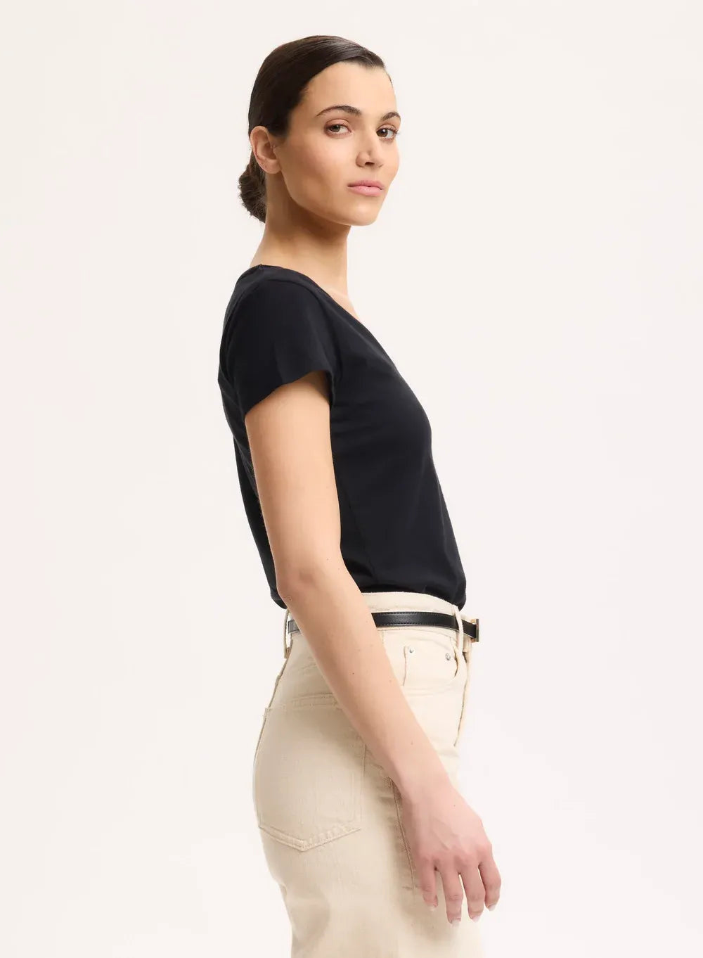 Majestic Soft Touch Short Sleeve V Neck by Majestic Filature from Marina St Barth