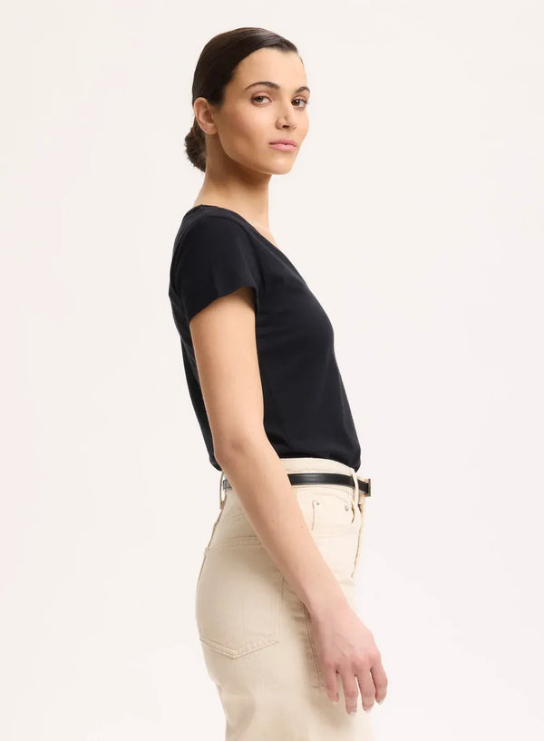 Majestic Soft Touch Short Sleeve V Neck by Majestic Filature from Marina St Barth