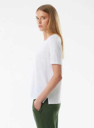 Majestic Stretch Linen Crewneck by Majestic Filature from Marina St Barth