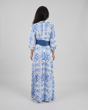 Shirt Dress New Linen Printed