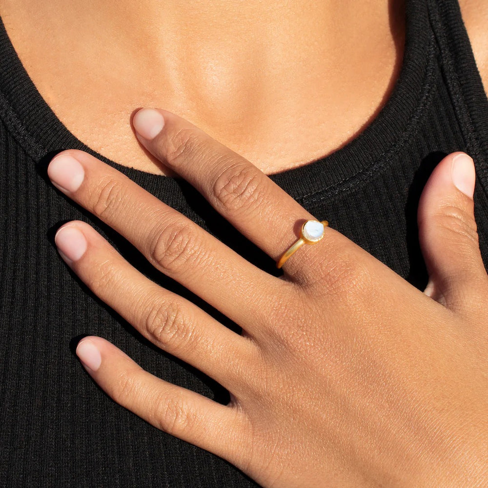 Moonstone Stackable Ring by Lassanai from Marina St Barth