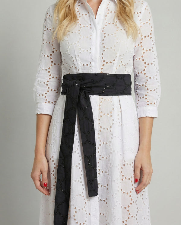 Eyelet Linen Belt by Marina St Barth from Marina St Barth