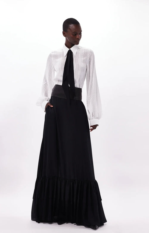 Oud Bruna Shirt Gauffre White by Oud Paris from Marina St Barth