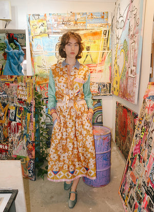 Me369 Layla Printed Midi Skirt by Me 369 from Marina St Barth