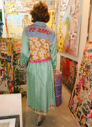 Me369 Layla Printed Midi Skirt by Me 369 from Marina St Barth