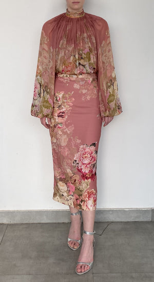 Hemant & Nandita Sama Midi Skirt by Hemant & Nandita from Marina St Barth